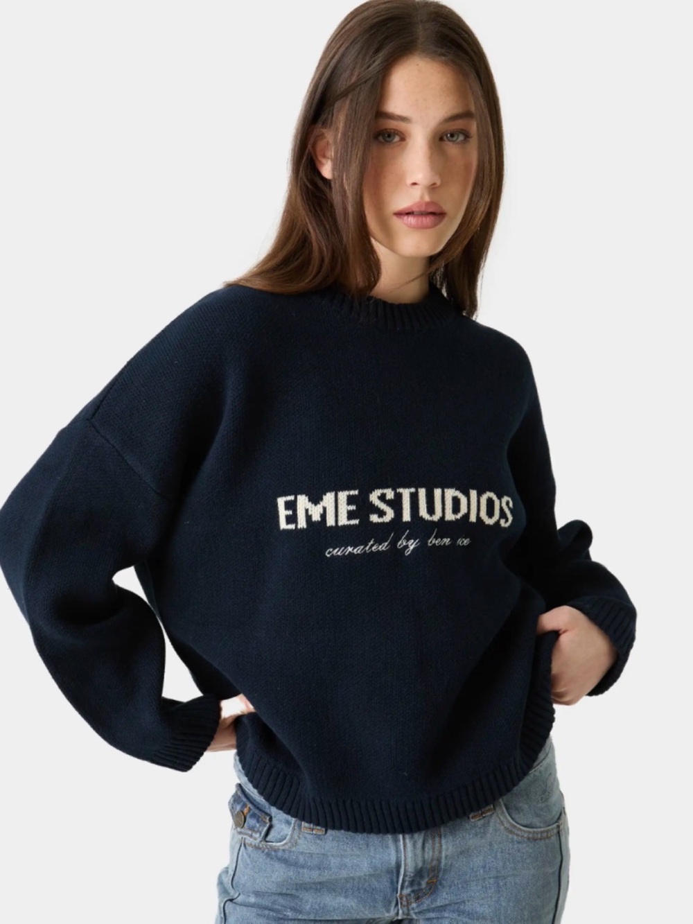 Master Navy Knit Sweater